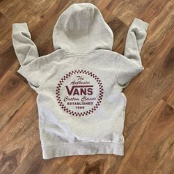 Boys Vans Zip up Hoodie Size 7/XL
