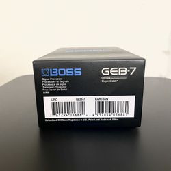 BOSS GEB-7 Bass Guitar Equalizer Pedal