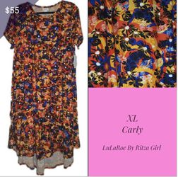 NWT LuLaRoe Carly Asymmetrical Swing Dress Size XL
