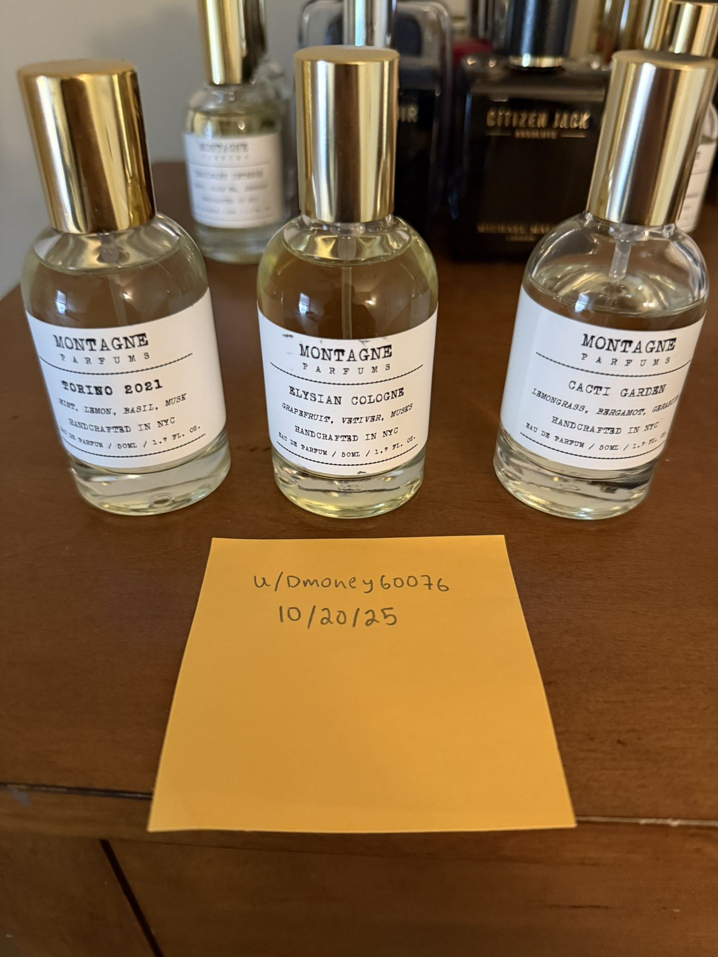 Montagne Fragrance Bundle: Torino 21, Elysian Cologne, Cacti Garden