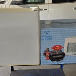 Mini Fridge   Microwave  George Foreman grill