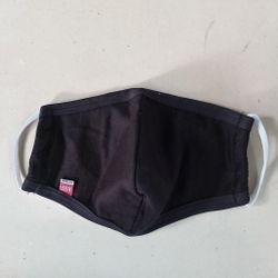 . Quality Adult Cotton Knit 100% Face Mask Best Handmade Washable Reusable 2 plying black and black color.