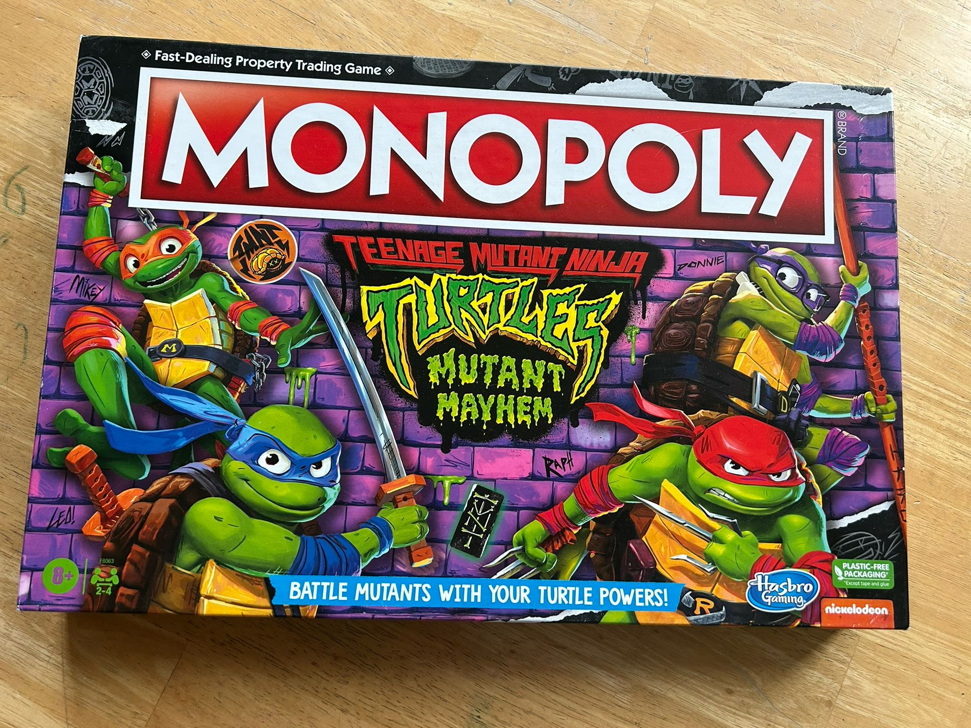 New Version Of Teenage Mutant Ninja Turtles Monopoly Board Game New In Box Unopened