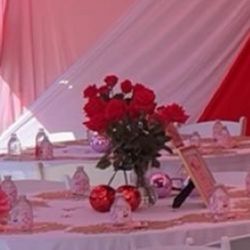 Red disco cherry ball