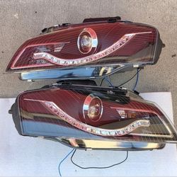 06-08 Audi A3 LED DRL Projector Headlights Luces Focos Micas Faros Faroles Headlamps 