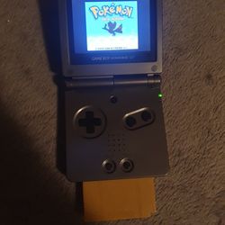 Gameboy Advanced Sp Ags-101 Graphite Color Including Pokemon Gold Version