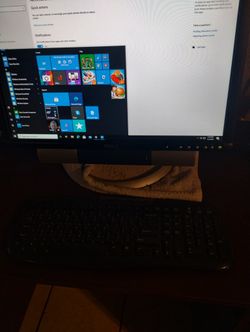 Dell Computer Monitor and Computer Desk 