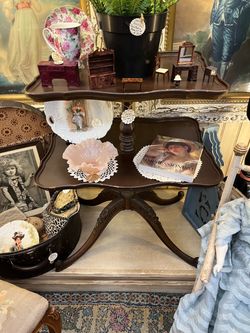 Antique French Pie Crust Table