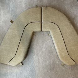 Sportsman Heritage Platinum 211/212 Bolster Bench Seat Cushion Tan Beige Front Bow 