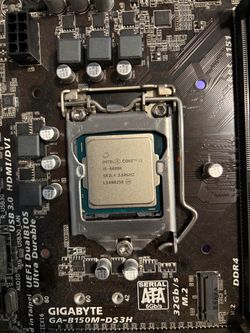 Intel Core i5-6600K CPU + Gigabyte GA-B150M-DS3H Motherboard