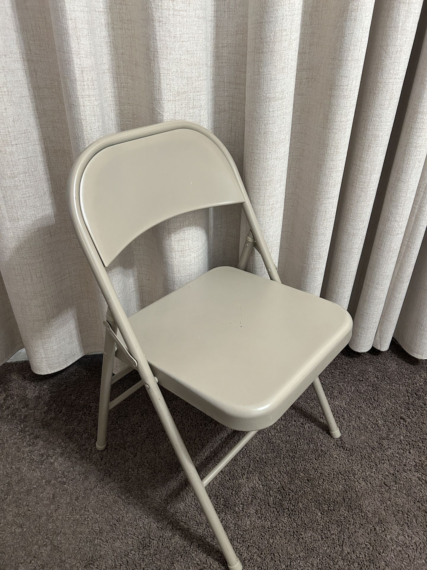 COSCO All Steel Folding Chair Antique Linen