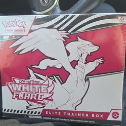 White Flare ETB Elite Trainer Box Pokemon