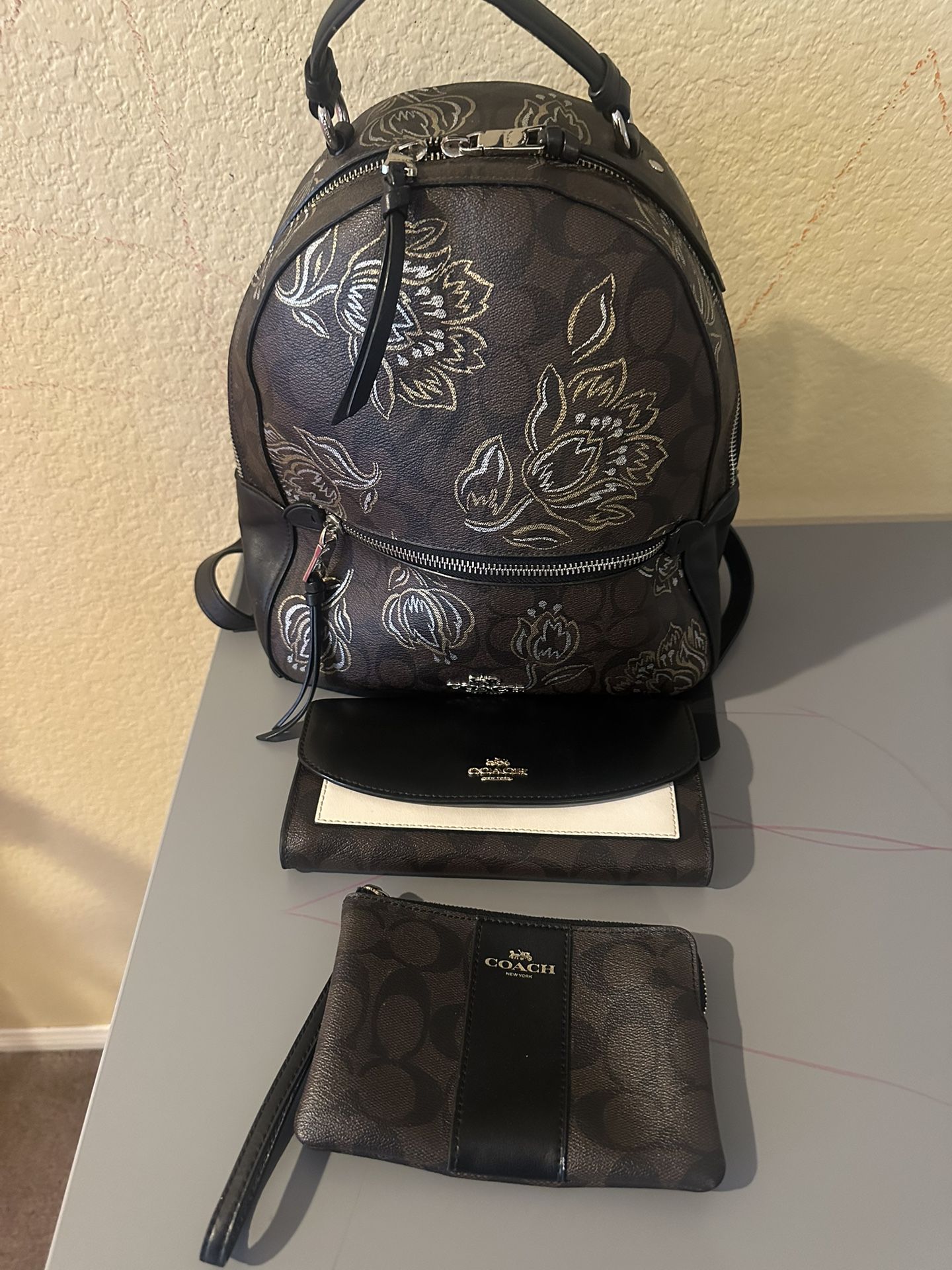 Coach Backpack Wallet And Coin Purse 