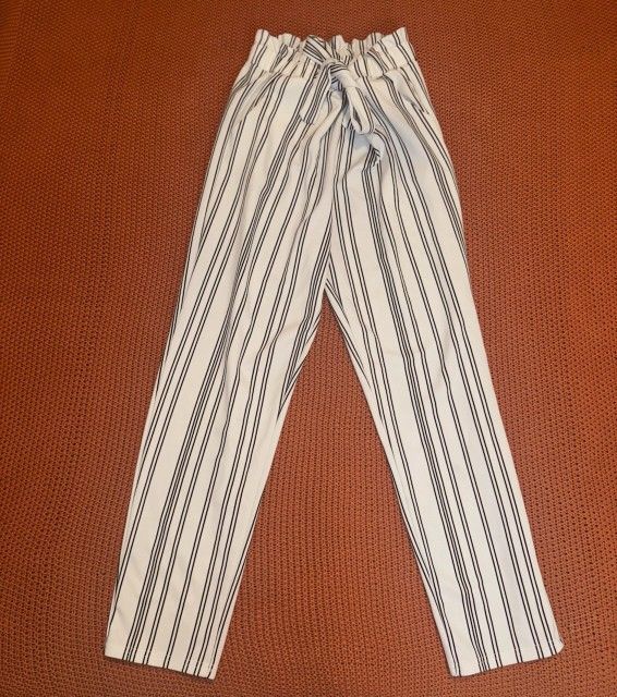 White And Black Striped Pants