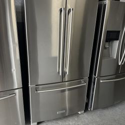 36” KITCHENAID Counter Depth FRIDGE REFRIGERATOR NEVERA HELADERA FRIO REFRIGERADOR GOOD CONDITION DELIVERY 🚚 FREE WARRANTY 4 MONTHS