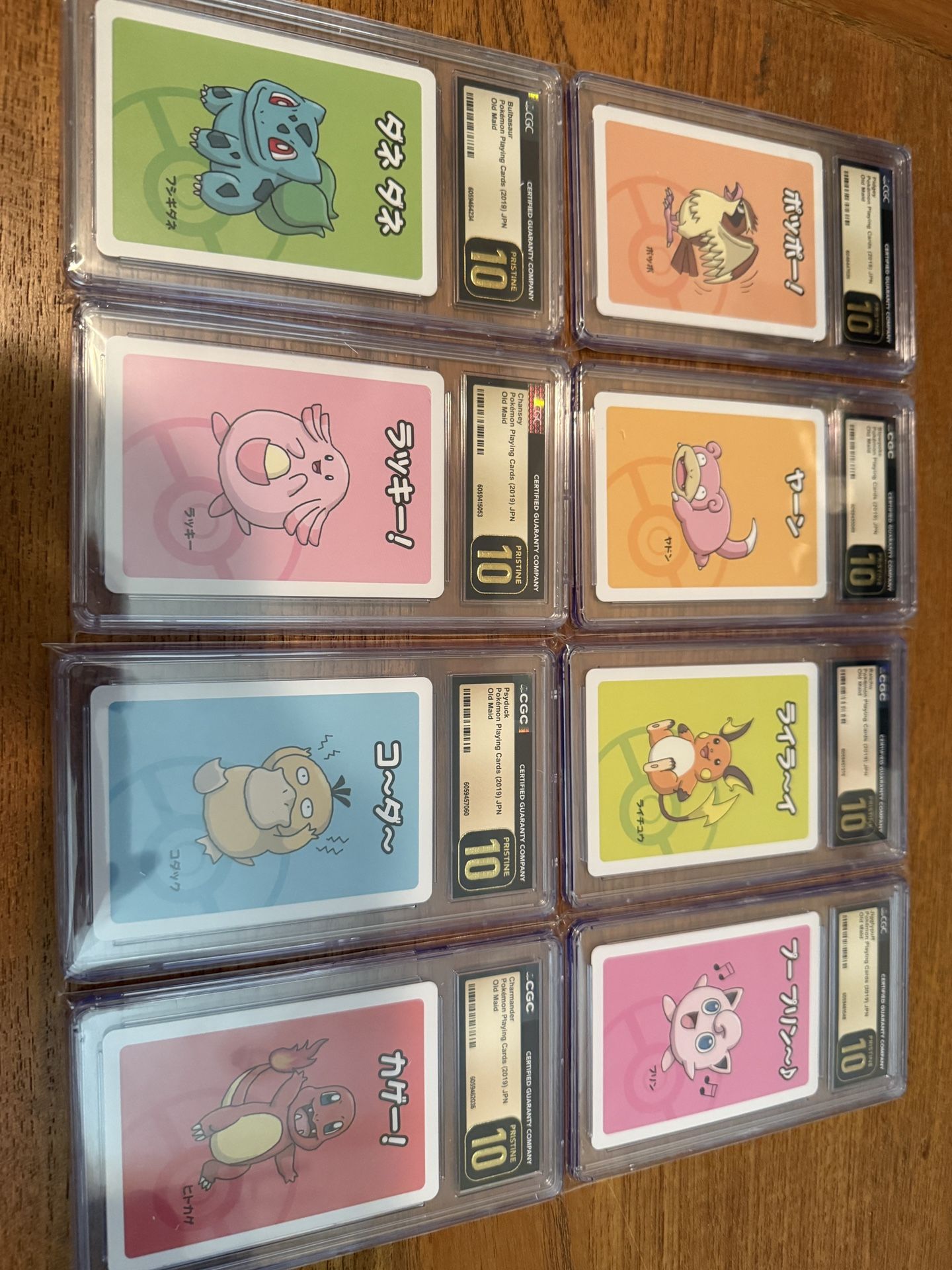 8 PRISTINE 10 OLD MAID Pokemon Slabs
