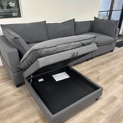 NEW CLOUD AND SKY MODULAR SECTIONAL WITH OTTOMAN AND FREE DELIVERY 
