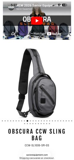 Obscura ccw sling bag  3L