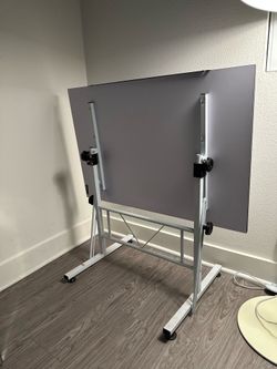 White drawing desk