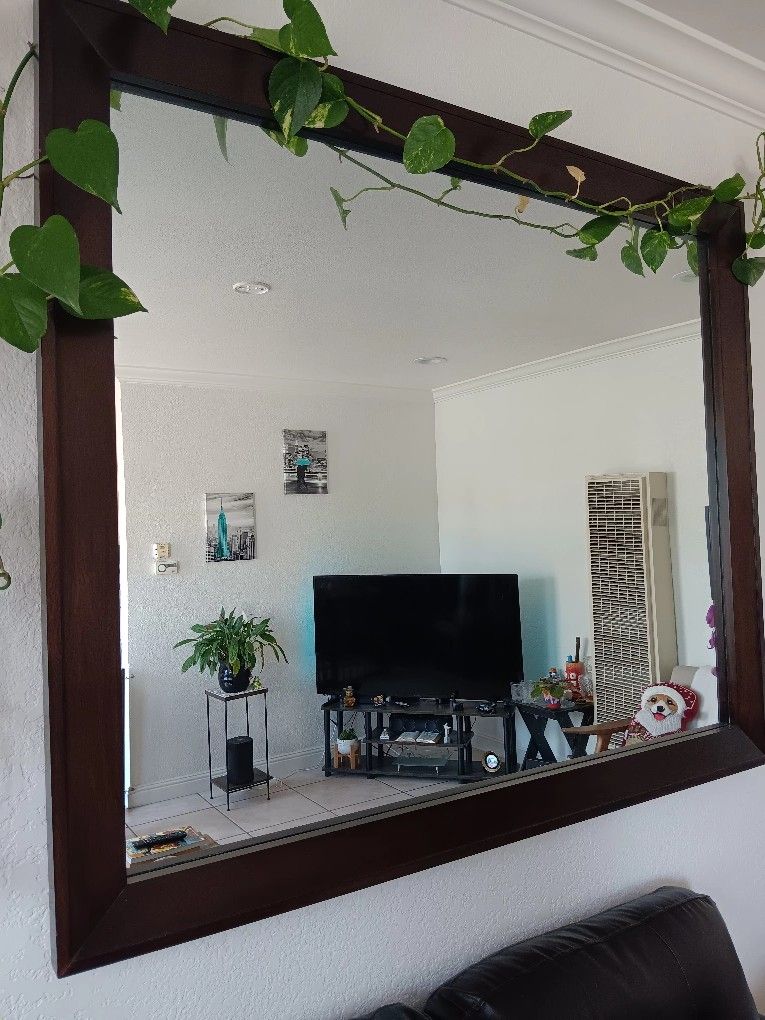 Mirror 51" X 43" AC Glass Corner Desk
