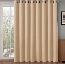 RHF Extra Wide Thermal Blackout Patio Door Curtain Panel (84” Length, 100” Wide)