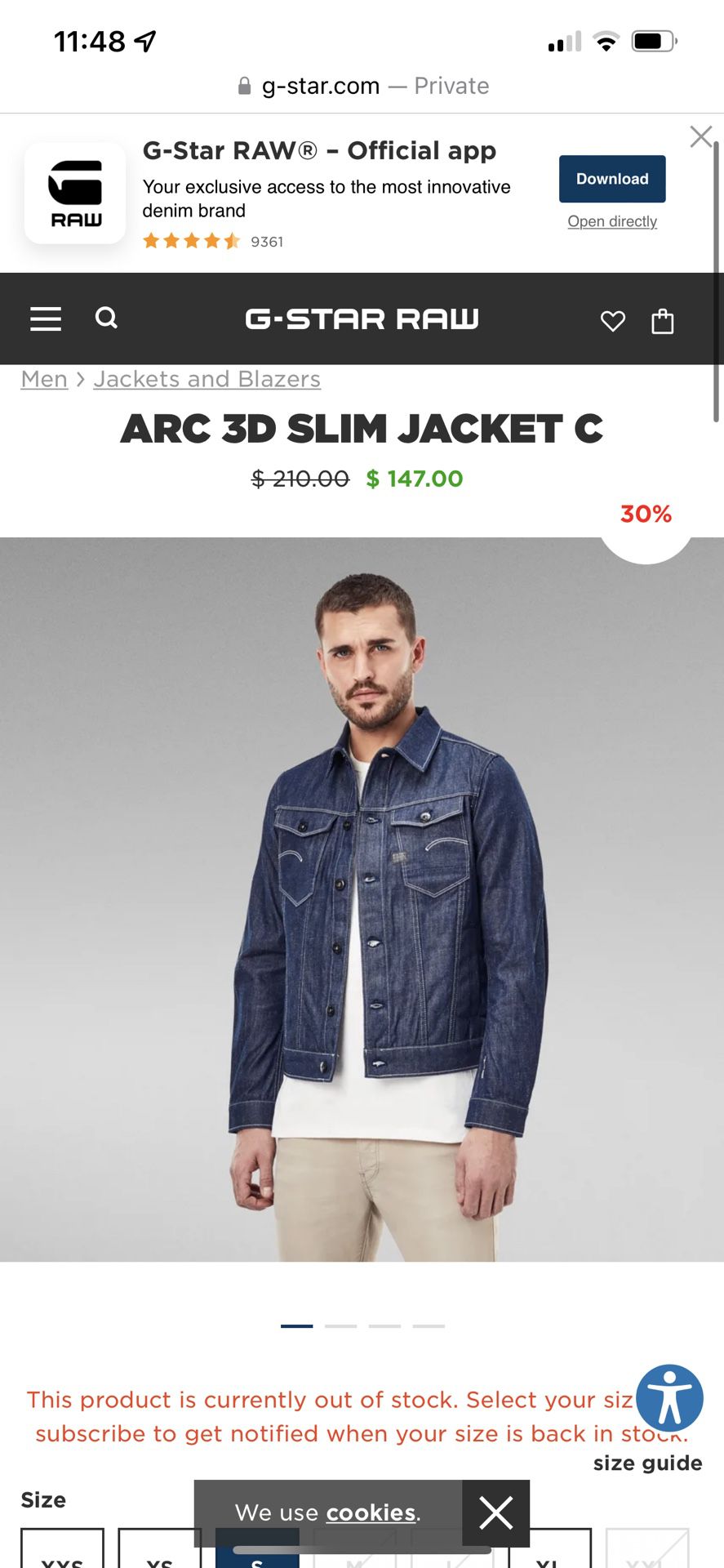G Star Raw Arc 3D Slim Jacket C 
