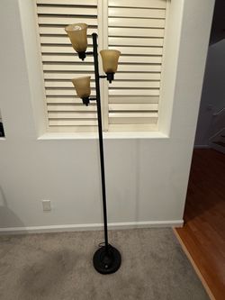 3-Light Torchiere Floor Lamp
