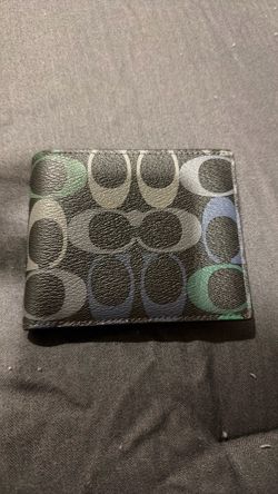 Men’s Coach bifold multi color
