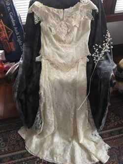 Designer two piece wedding  Or Cocktail dress beautiful retro lace