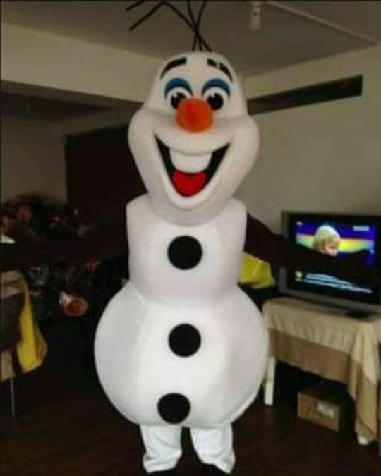 Olaf Mascot Costume Adult Sized  Mascot Grade