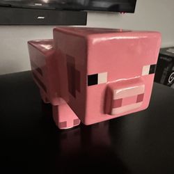Minecraft Pig Piggy Bank 