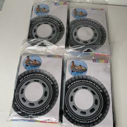 4 Brand New Intex Swimming Pool Inflatable Tire Tube 36” 91cm Large Round Ring #59252