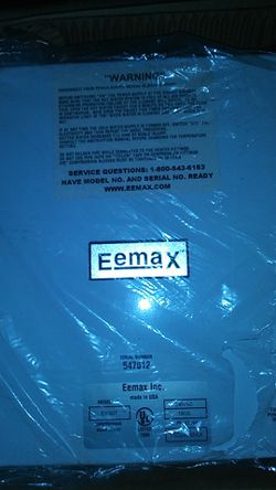 A Eemax series two water heater Electric instantaneous water heater