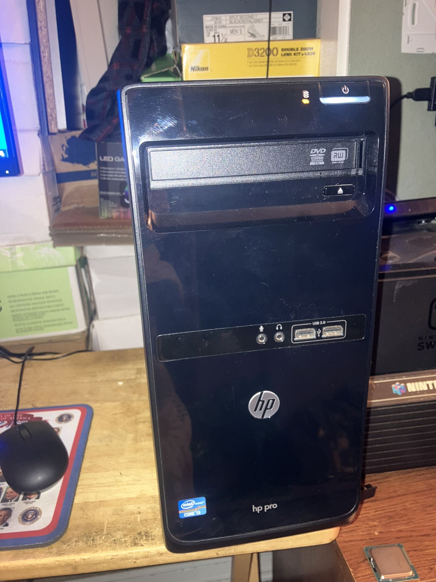 Windows Hp Intel Pc Computer Tower Only 