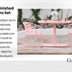 Coral 3 Piece Bistro Set