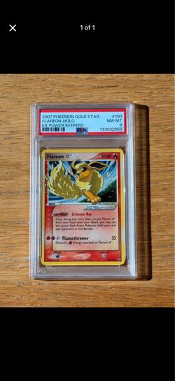 Gold Star Flareon PSA 8