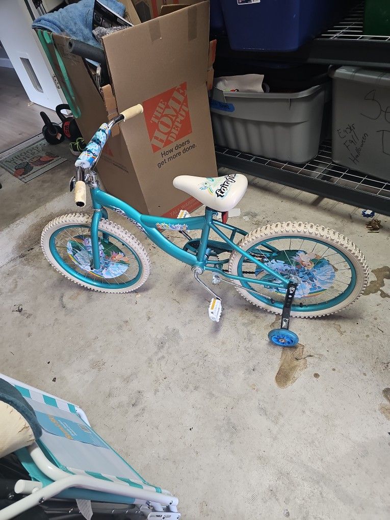 Girl Bicycle With Training Wheels