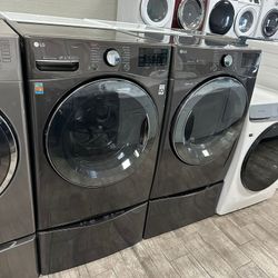 LG ThinQ Washer and Dryer Set Electric Great condition