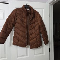 Time & Tru Brown Jacket  Size S