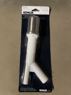 Kohler Air Gap Body with Cover - Vibrant Stainless (9110-VS) 