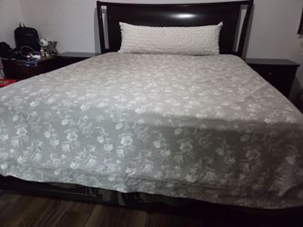 Dark wood bedroom set