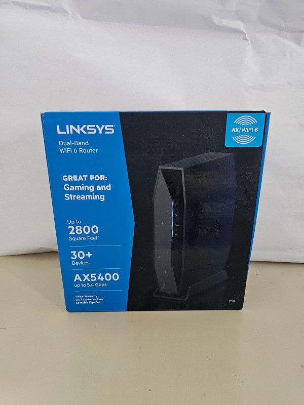 NEW linksys AX5400 Router, In-the-box