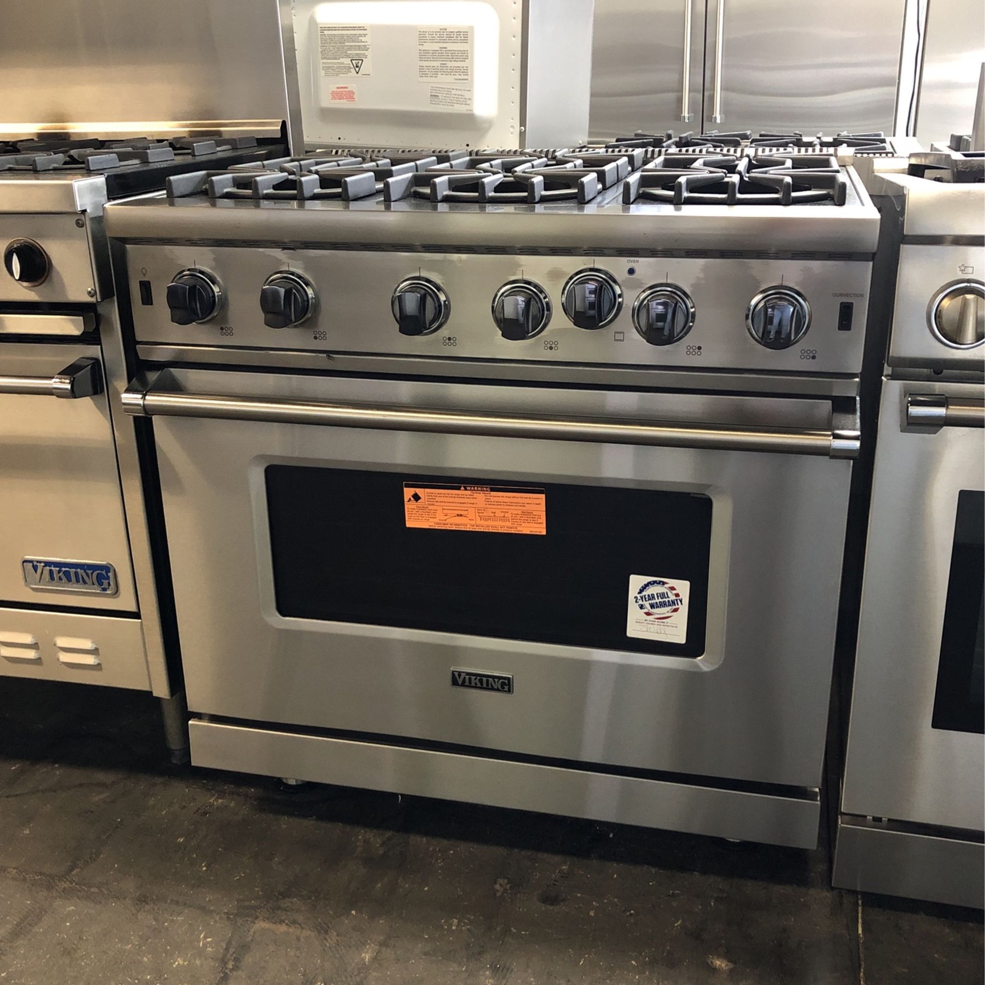 Viking 36” New Open Box Gas Range Stove Stainless Steel