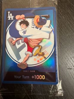 Dodgers/Luffy One Piece  Card