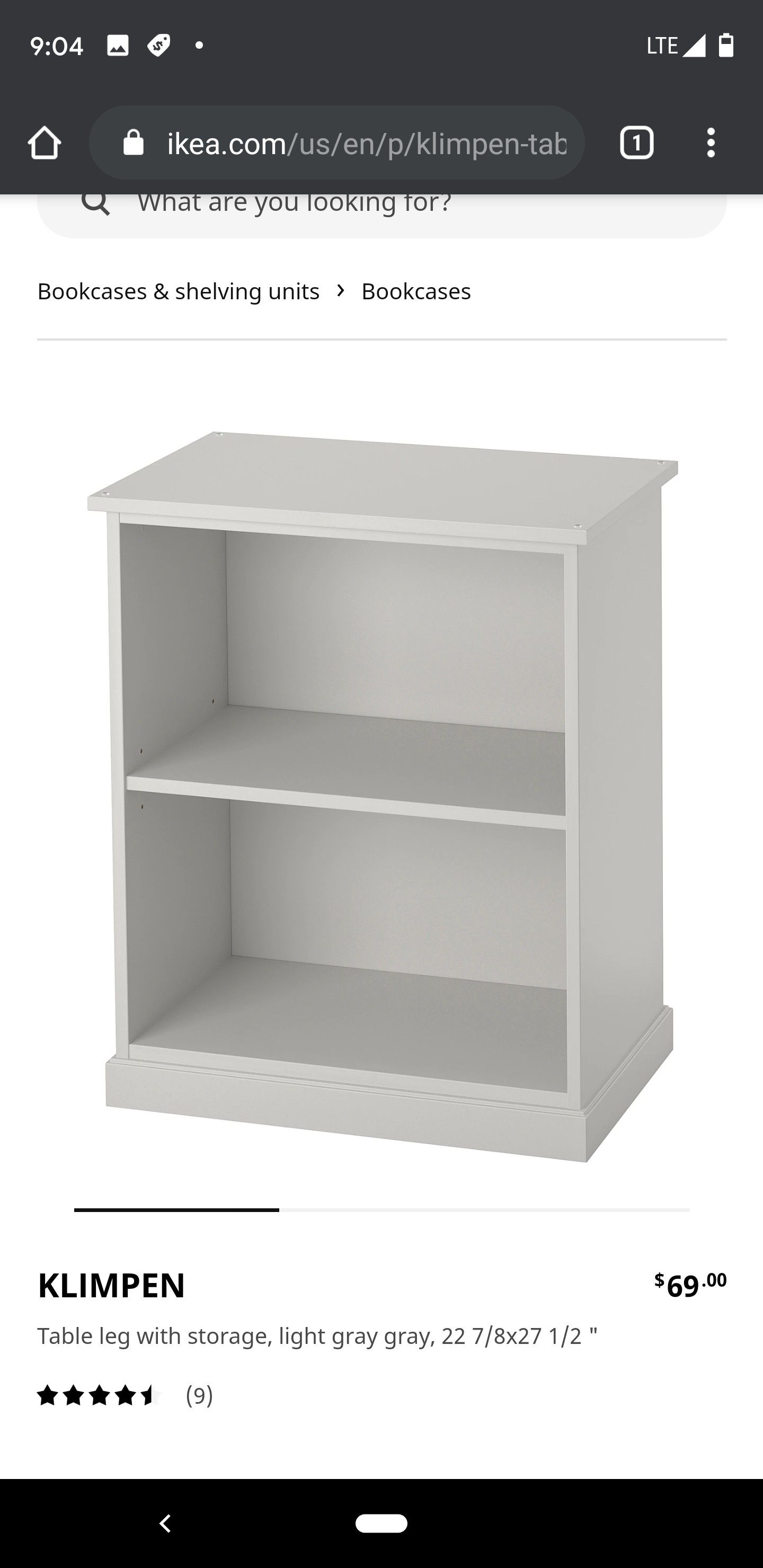 Ikea klimpen bookcase discount