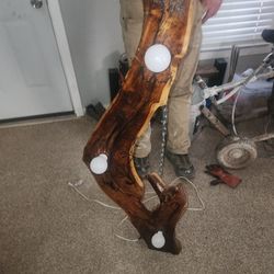 Live Edge Hanging Bar Light