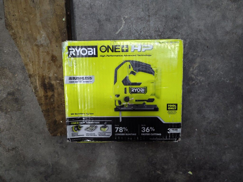 NEW RYOBI ONE+ PBLJS01+ 18V HP BRUSHLESS CORDLESS JIG SAW - TOOL ONLY