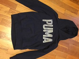 Puma Cotton Hoodie, Kids Size Small (6), Heavy, Soft Cotton - Dark Navy Blue 