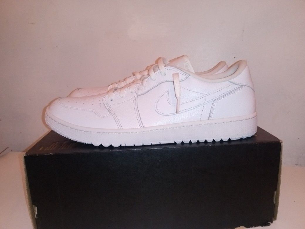 Air Jordan 1 Retro Low Triple White Size 14 New!