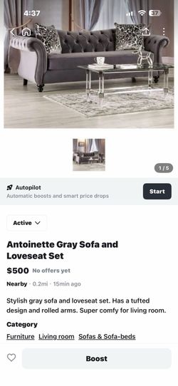 Sofa and Love seat